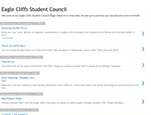 Tablet Screenshot of eaglecliffsstudentcouncil.blogspot.com