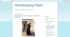 Desktop Screenshot of homekeepingheart.blogspot.com