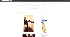 Desktop Screenshot of fashionandteen.blogspot.com