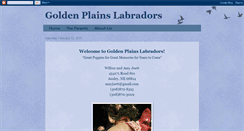 Desktop Screenshot of goldenplainslabradors.blogspot.com