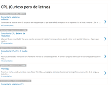 Tablet Screenshot of curiosoperodeletras.blogspot.com
