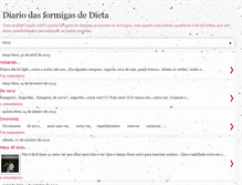 Tablet Screenshot of formigadedieta.blogspot.com