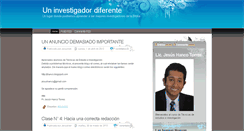 Desktop Screenshot of investigandoyestudiando.blogspot.com