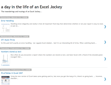 Tablet Screenshot of exceljockey.blogspot.com