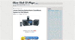 Desktop Screenshot of alarmclockcdplayers.blogspot.com