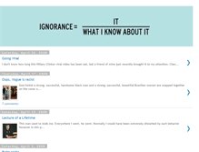 Tablet Screenshot of ofignorance.blogspot.com