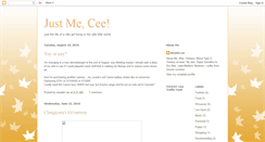 Desktop Screenshot of justmecee.blogspot.com