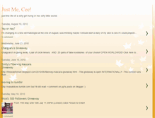 Tablet Screenshot of justmecee.blogspot.com