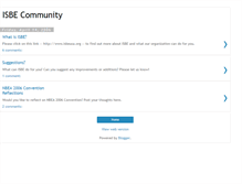 Tablet Screenshot of isbe-community.blogspot.com