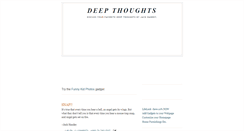 Desktop Screenshot of deepthoughtsgadget.blogspot.com