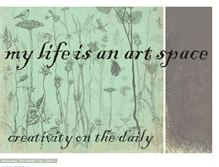 Tablet Screenshot of mylifeisanartspace.blogspot.com