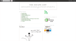 Desktop Screenshot of escapelist.blogspot.com