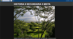 Desktop Screenshot of historia-ii-secundaria5mixta.blogspot.com
