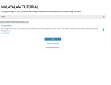 Tablet Screenshot of malayalamtutorial.blogspot.com