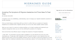 Desktop Screenshot of migrainesguide.blogspot.com