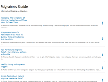 Tablet Screenshot of migrainesguide.blogspot.com