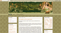 Desktop Screenshot of heygreengirl.blogspot.com