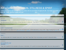 Tablet Screenshot of meditationstillness.blogspot.com