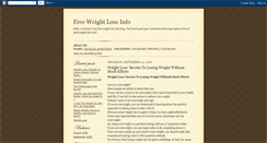 Desktop Screenshot of free-weight-loss-info.blogspot.com