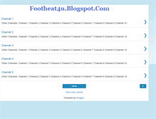 Tablet Screenshot of footheat4uchannel.blogspot.com
