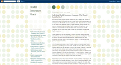 Desktop Screenshot of healthinsurance100.blogspot.com