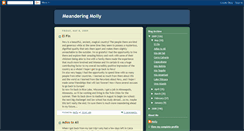 Desktop Screenshot of meandering-molly.blogspot.com