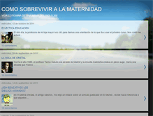 Tablet Screenshot of comosobreviviralamaternidad.blogspot.com