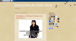 Desktop Screenshot of brincadodecoisaseria.blogspot.com