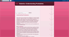 Desktop Screenshot of diabetics-understanding-diabetes.blogspot.com