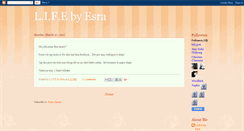 Desktop Screenshot of lifebyesra.blogspot.com