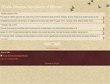 Tablet Screenshot of hindudharmasamudayaofbhutan.blogspot.com