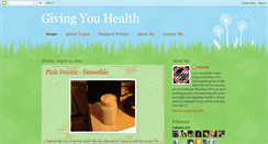 Desktop Screenshot of givinghealth.blogspot.com