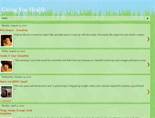 Tablet Screenshot of givinghealth.blogspot.com