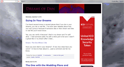 Desktop Screenshot of dreamsofdan.blogspot.com