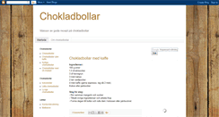 Desktop Screenshot of chokladbollar-recept.blogspot.com