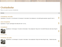 Tablet Screenshot of chokladbollar-recept.blogspot.com