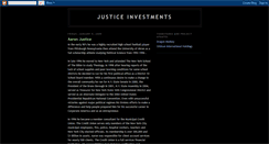 Desktop Screenshot of justiceinvestments.blogspot.com