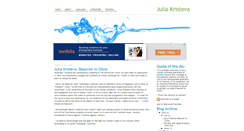 Desktop Screenshot of juliakristeva.blogspot.com