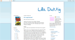 Desktop Screenshot of lilladuktig.blogspot.com