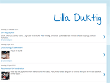 Tablet Screenshot of lilladuktig.blogspot.com