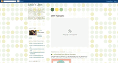 Desktop Screenshot of leslieblines.blogspot.com