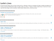 Tablet Screenshot of leslieblines.blogspot.com