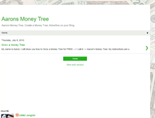 Tablet Screenshot of aarons-money-tree.blogspot.com