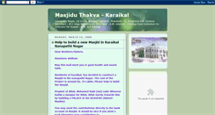 Desktop Screenshot of masjiduthakva.blogspot.com
