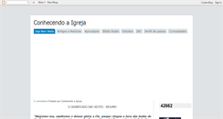 Desktop Screenshot of conhecendoaigreja.blogspot.com