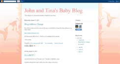 Desktop Screenshot of johnandtinasbaby.blogspot.com