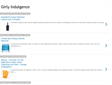 Tablet Screenshot of girlyindulgence.blogspot.com