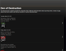 Tablet Screenshot of denofdestruction.blogspot.com