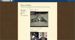 Desktop Screenshot of krissyns.blogspot.com