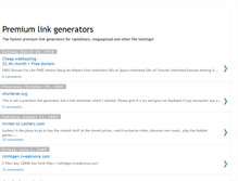 Tablet Screenshot of premiumlinkgens.blogspot.com